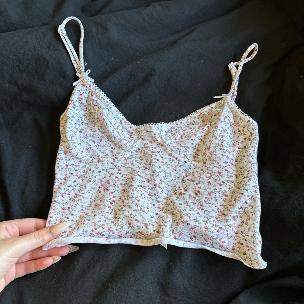 Floral Spaghetti Strap Top